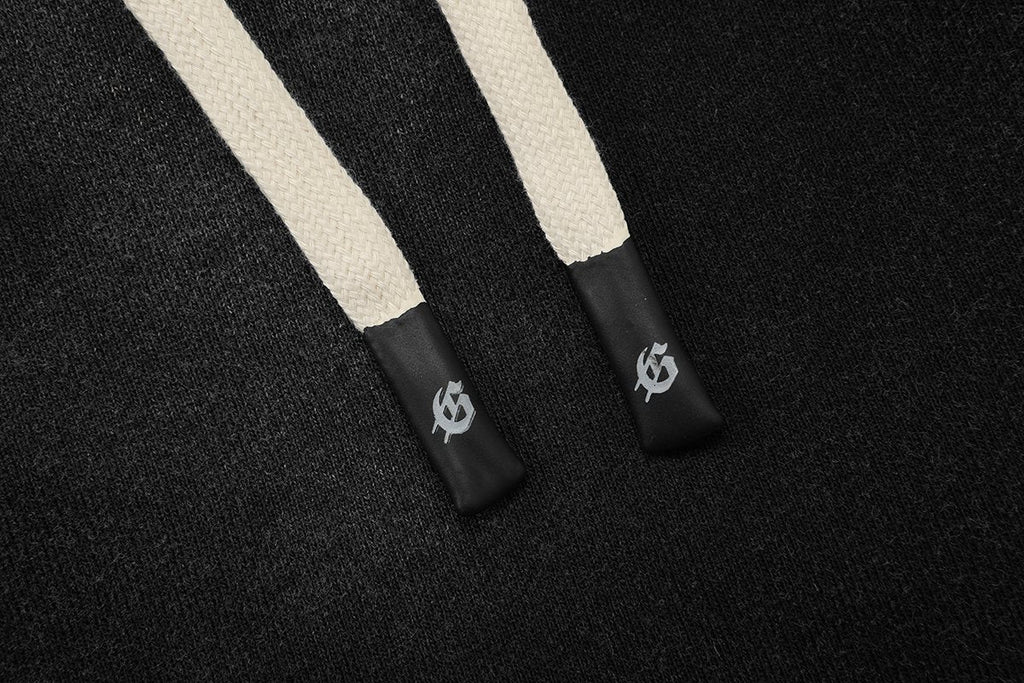 Godspeed Embroidered Drawstring Shorts — detail