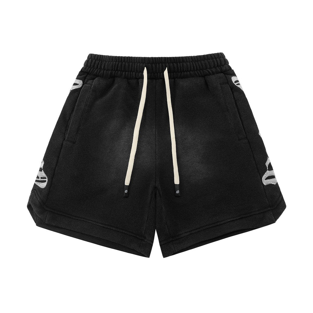 Godspeed Embroidered Drawstring Shorts — hero
