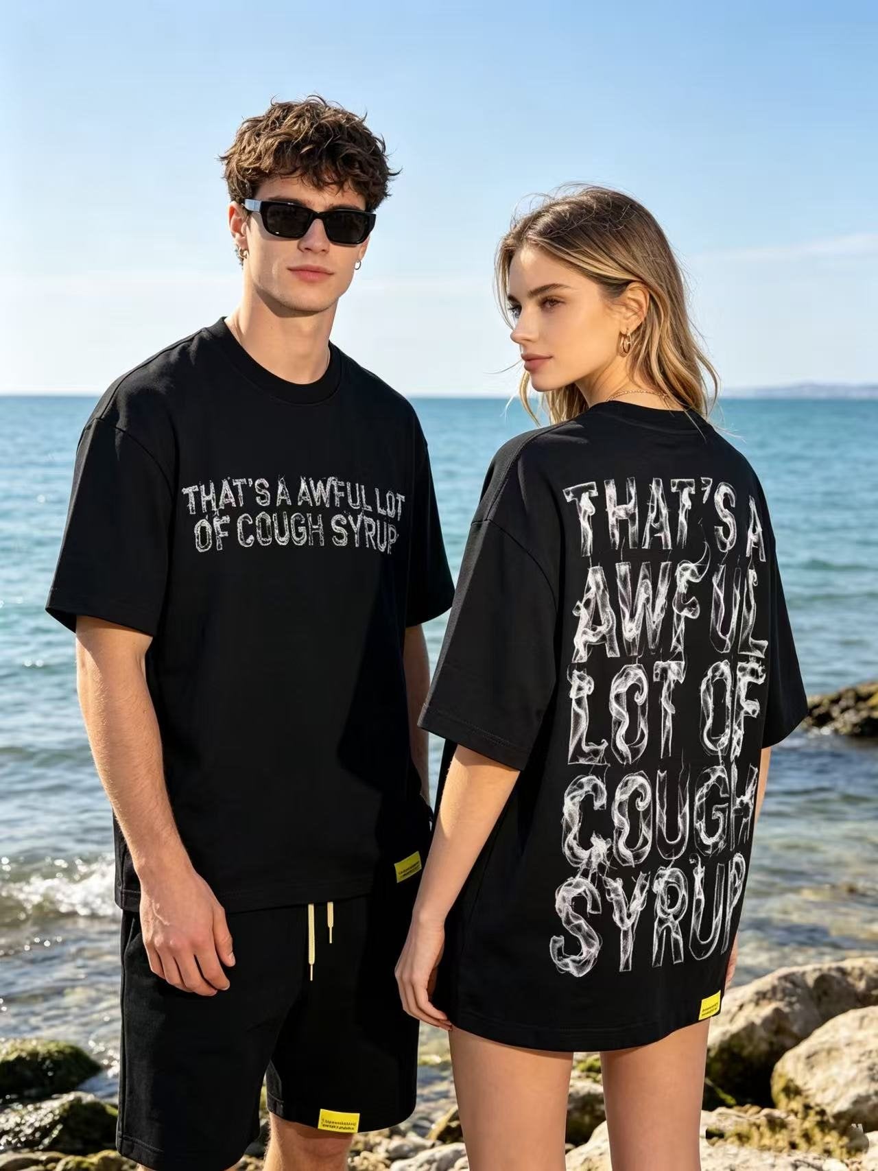 THAT'S A AWFUL LOT OF COUGH SYRUP Graphic T-Shirt — context