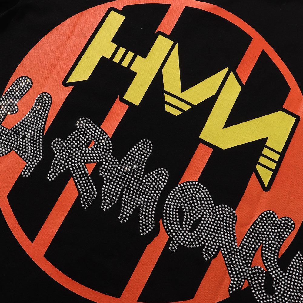 HARMONY Baseball Player Rhinestone Graphic T-Shirt — detail