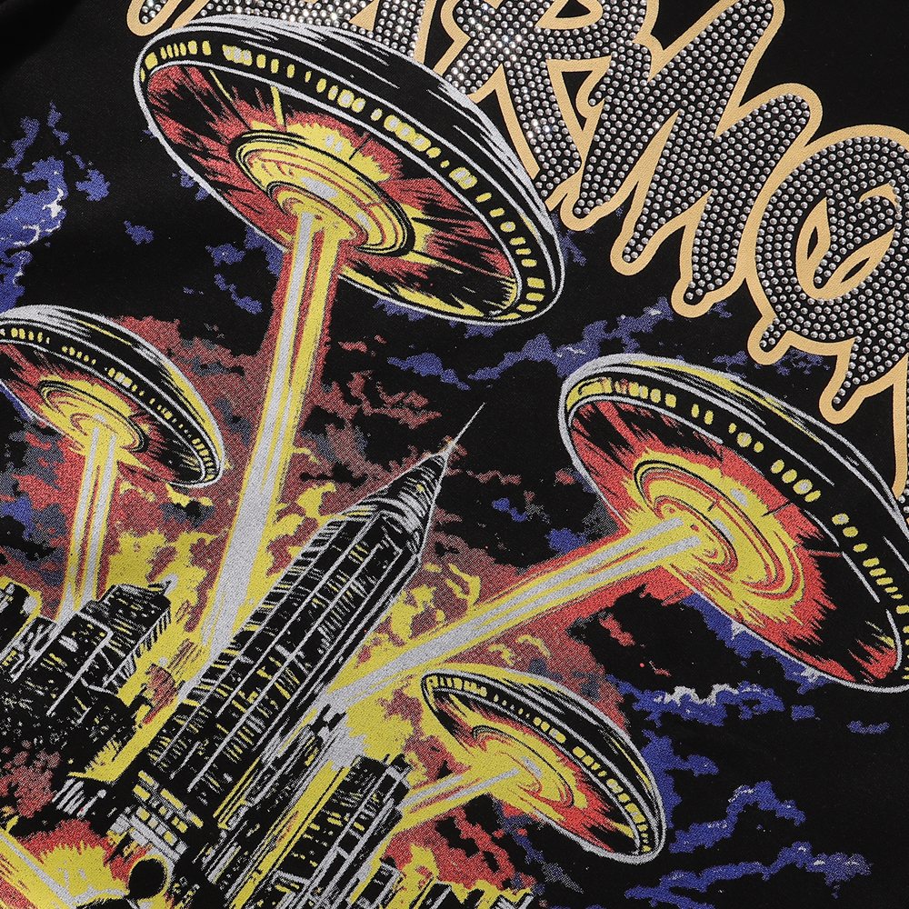 HARMONY UFO City Graphic Short-Sleeve T-Shirt — detail