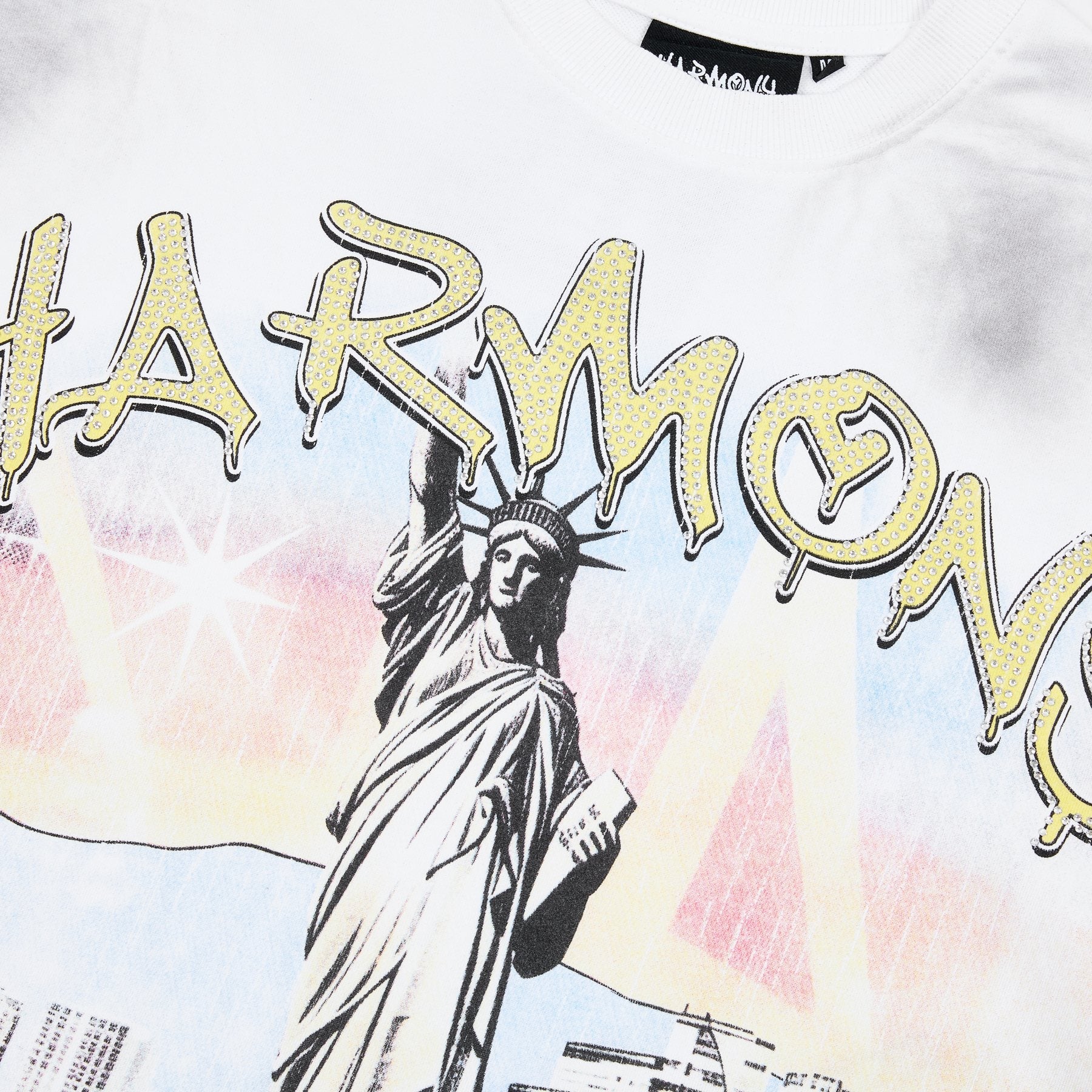 HARMONY Liberty Harbor Tour Graphic T-Shirt — detail