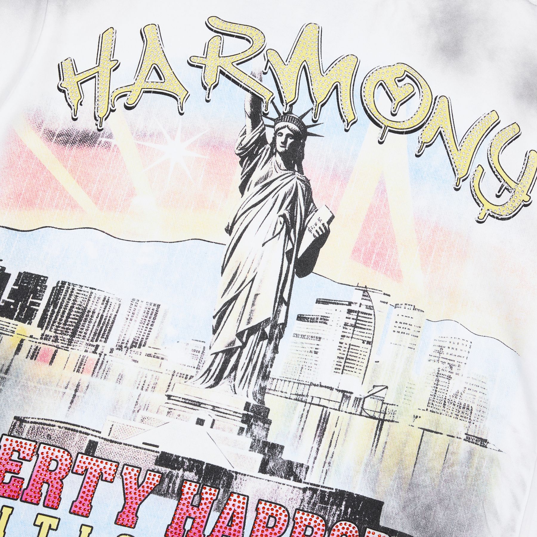 HARMONY Liberty Harbor Tour Graphic T-Shirt — detail
