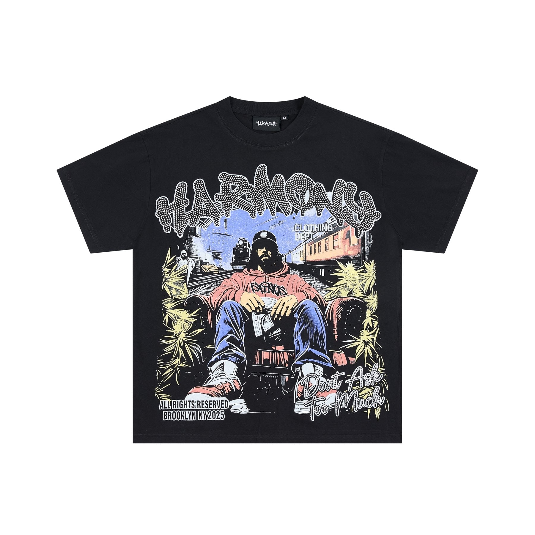 HARMONY Illustrated Graphic Short-Sleeve T-Shirt — front