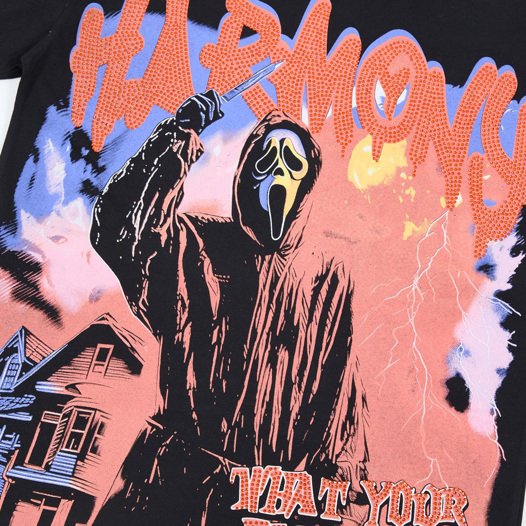 HARMONY Horror Graphic Short-Sleeve T-Shirt — detail