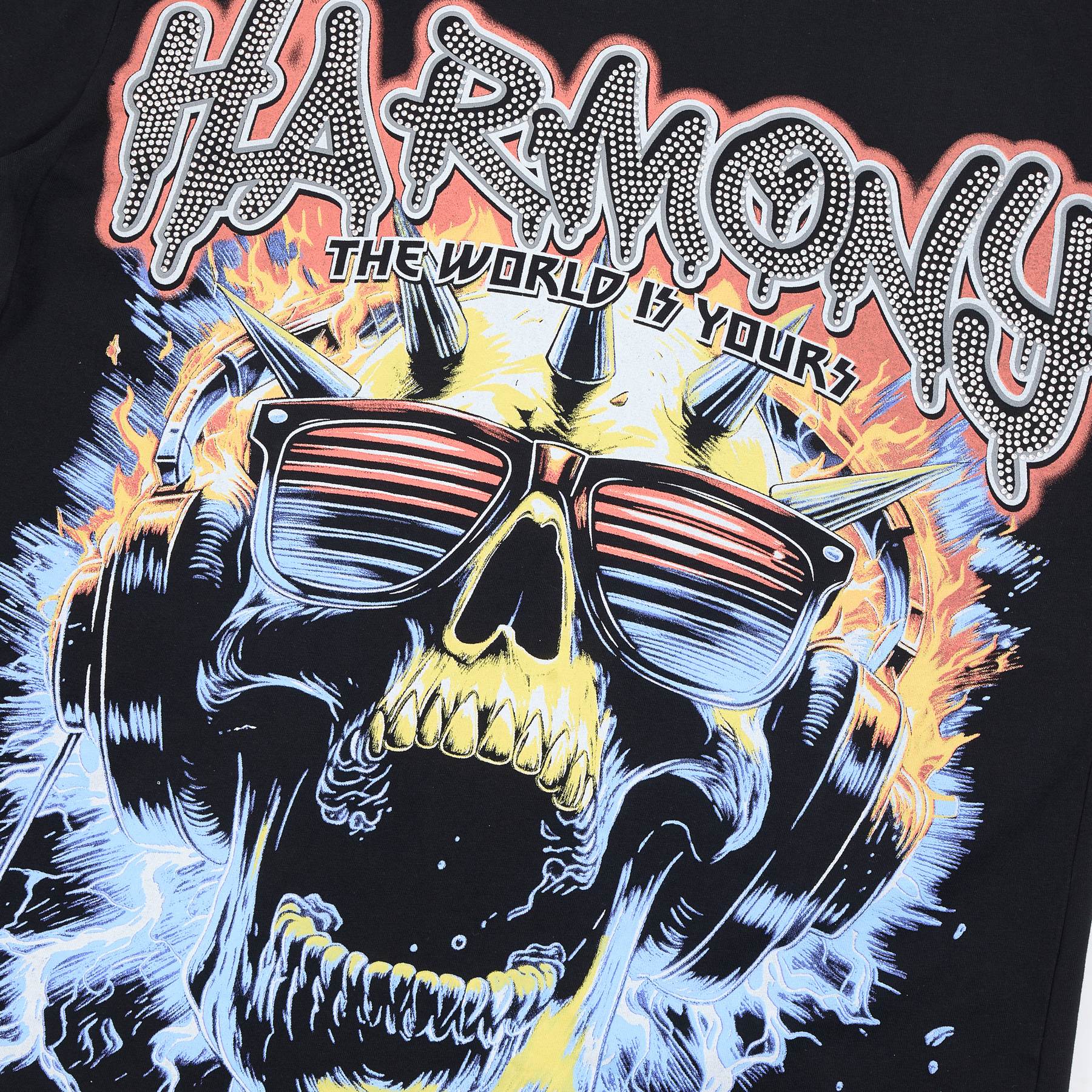 HARMONY Skull Graphic Short-Sleeve T-Shirt — detail
