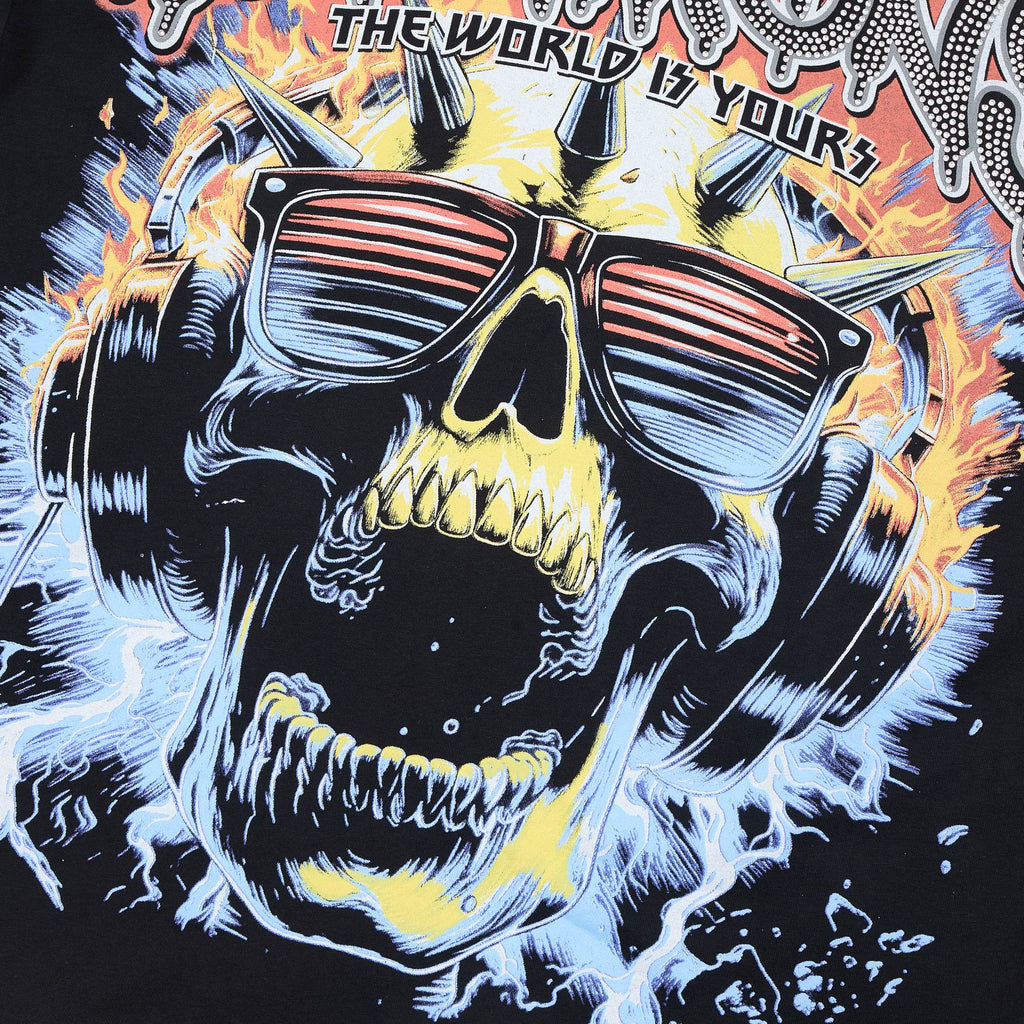 HARMONY Skull Graphic Short-Sleeve T-Shirt — detail
