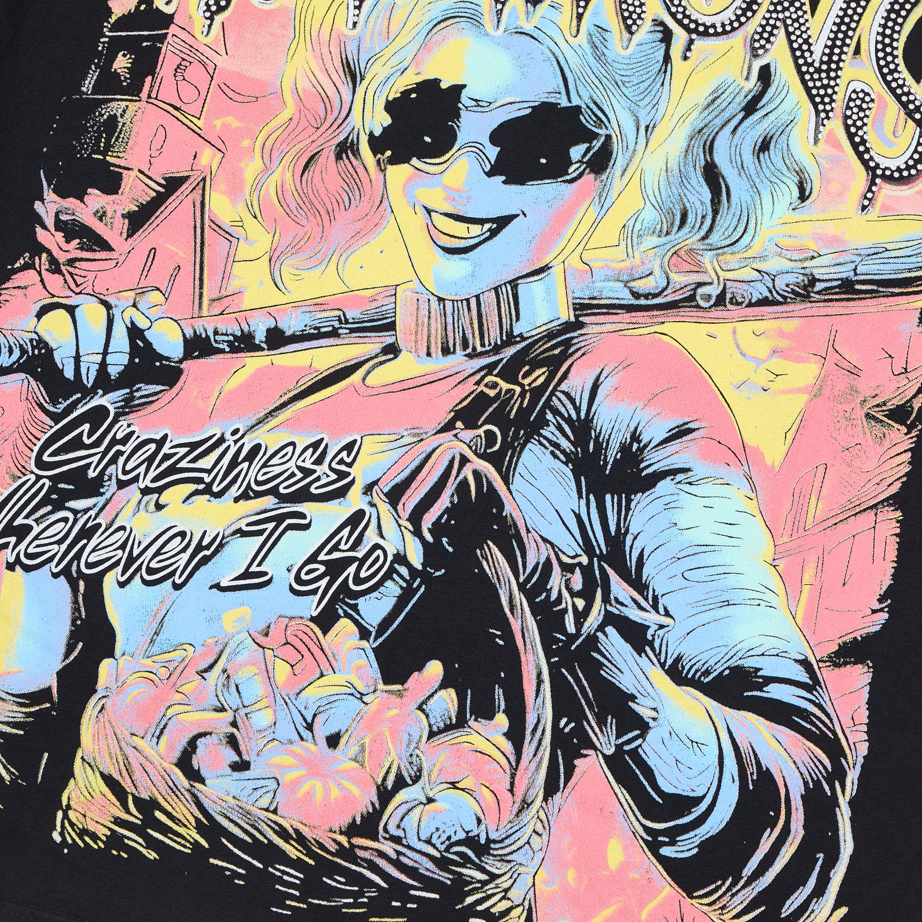 HARMONY Anime Graphic Short-Sleeve T-Shirt — detail