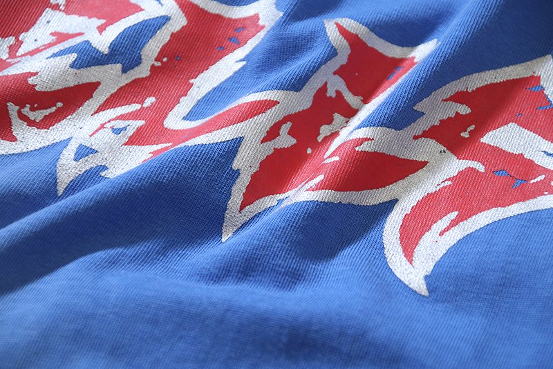 Hellstar Washed Blue Graphic T-Shirt — detail