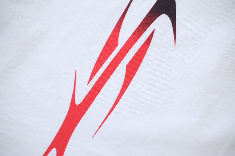 Hellstar Black and Red Graphic T-Shirt — detail