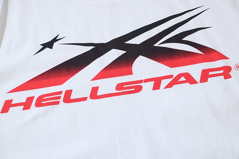Hellstar Black and Red Graphic T-Shirt — detail