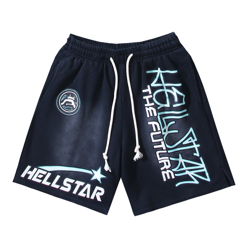 Hellstar The Future Graphic Shorts - Washed Black — hero