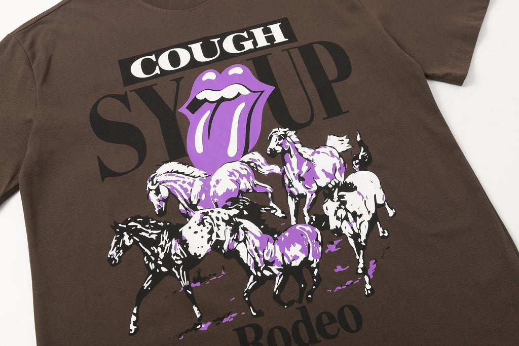 THAT'S A AWFUL LOT OF COUGH SYRUP Front & Back Graphic T-Shirt — detail