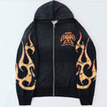 Valley Dreams Death or Glory Flame Zip Hoodie — hero