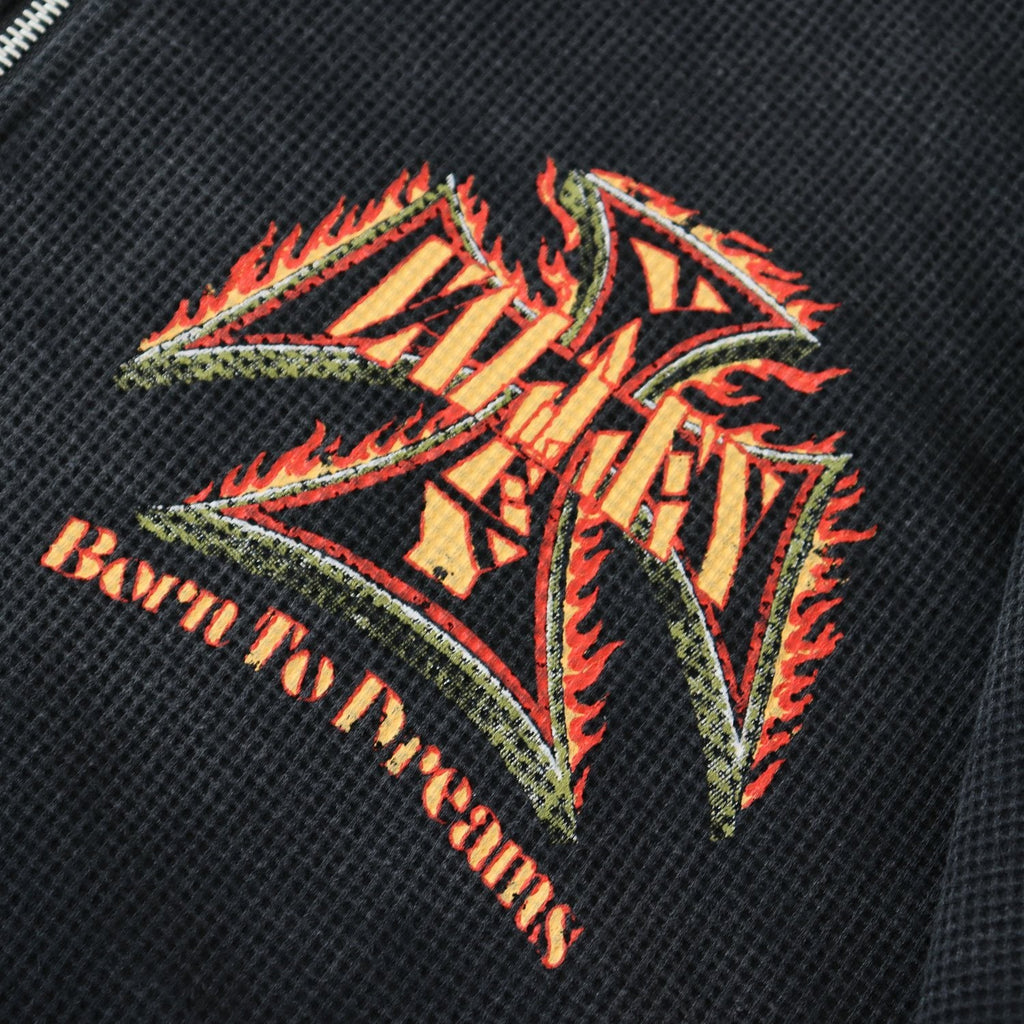 Valley Dreams Death or Glory Flame Zip Hoodie — detail