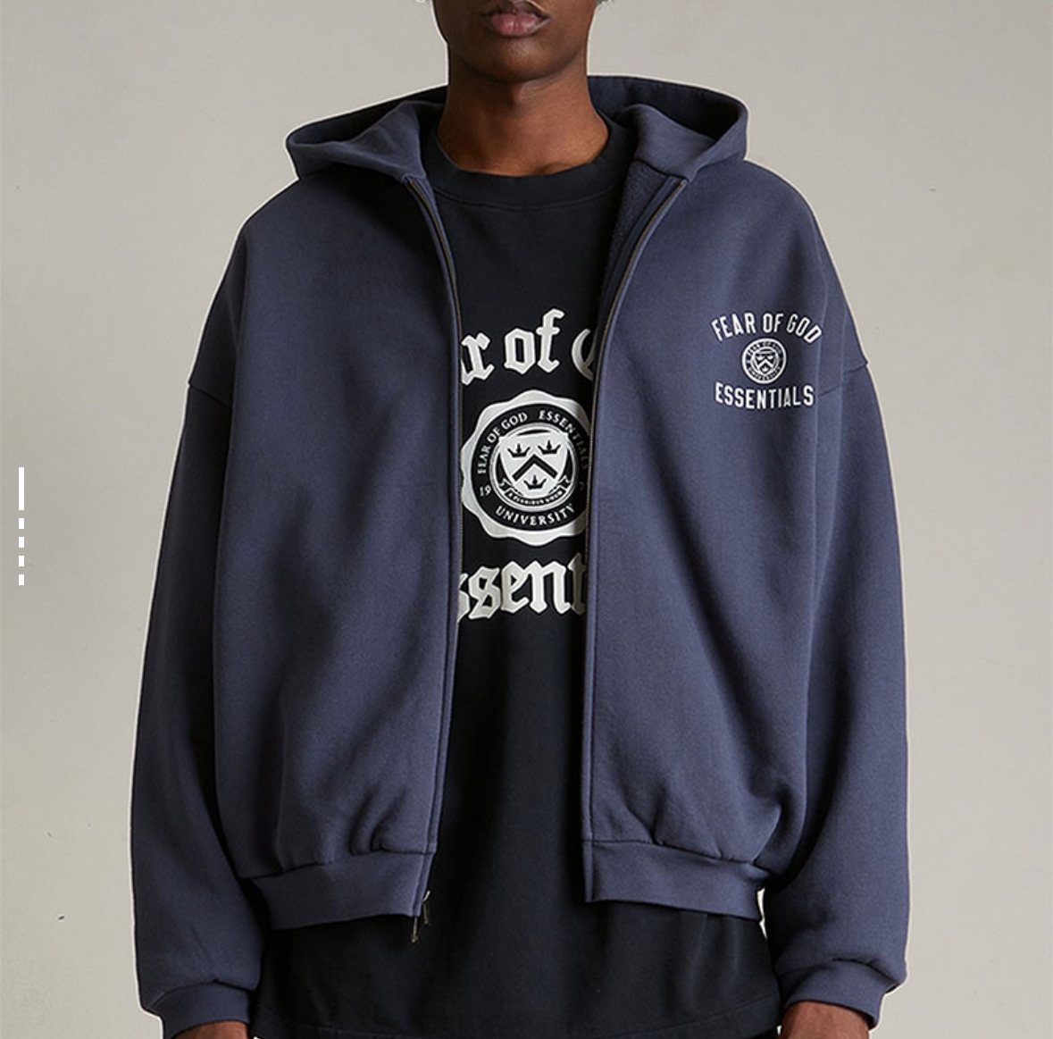 Fear of God State Graphic Zip Hoodie — context