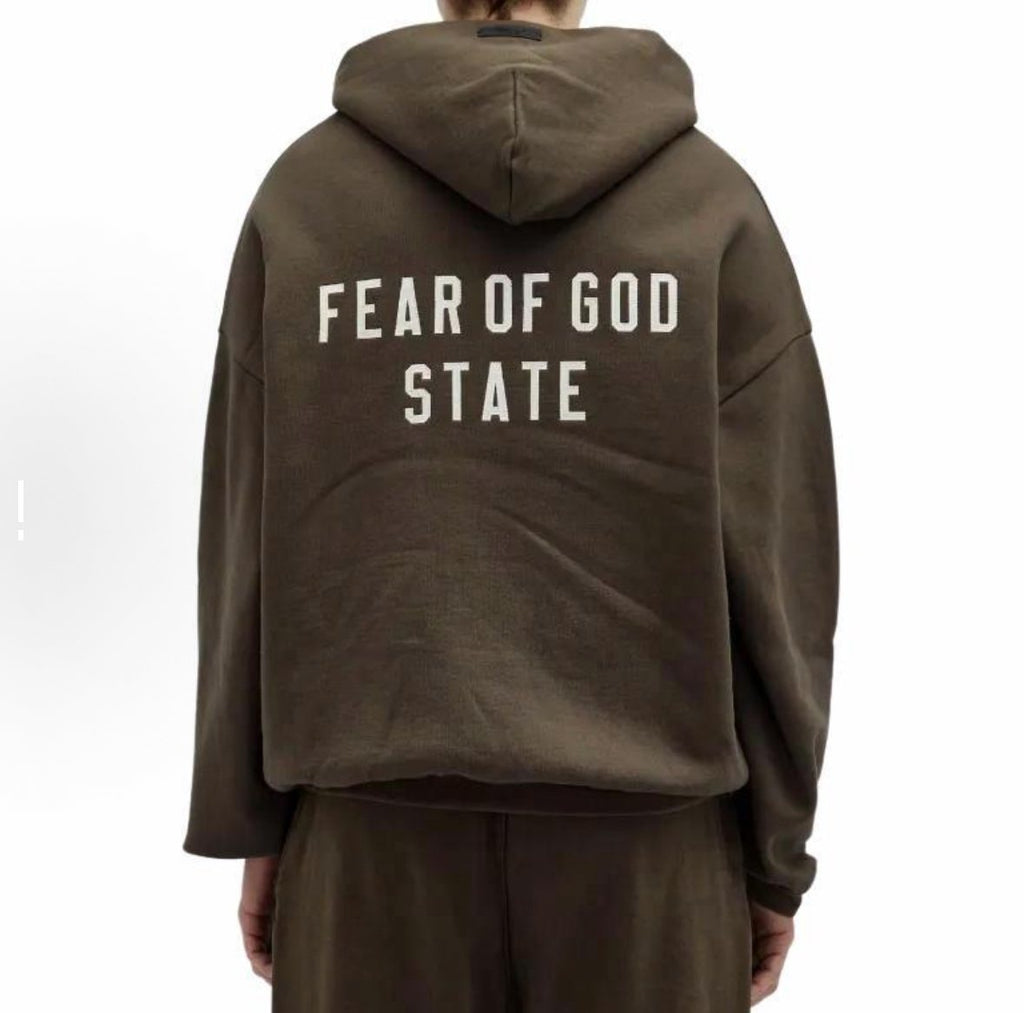 Fear of God State Graphic Zip Hoodie — model