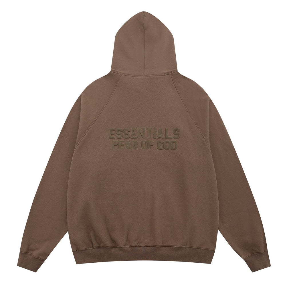 Essentials Fear of God Zip Hoodie — back