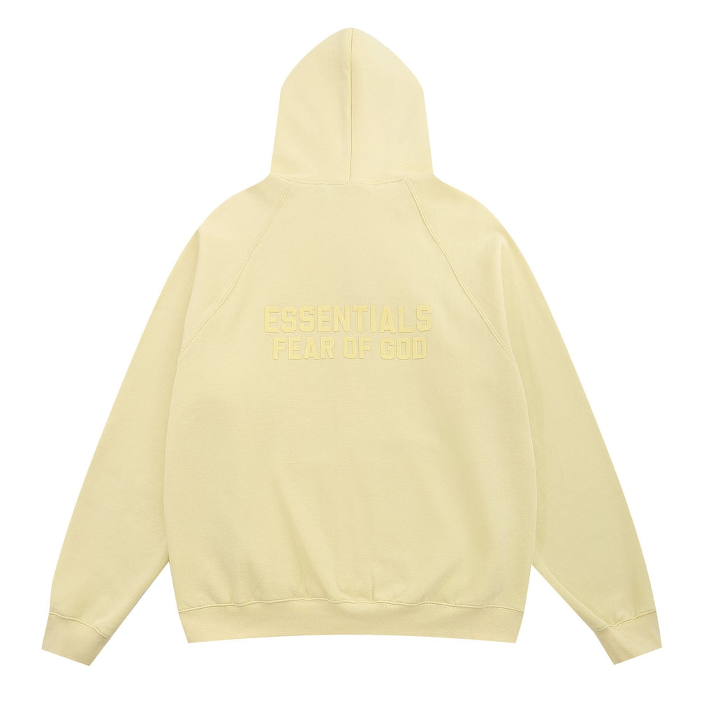 Essentials Fear of God Zip Hoodie — back