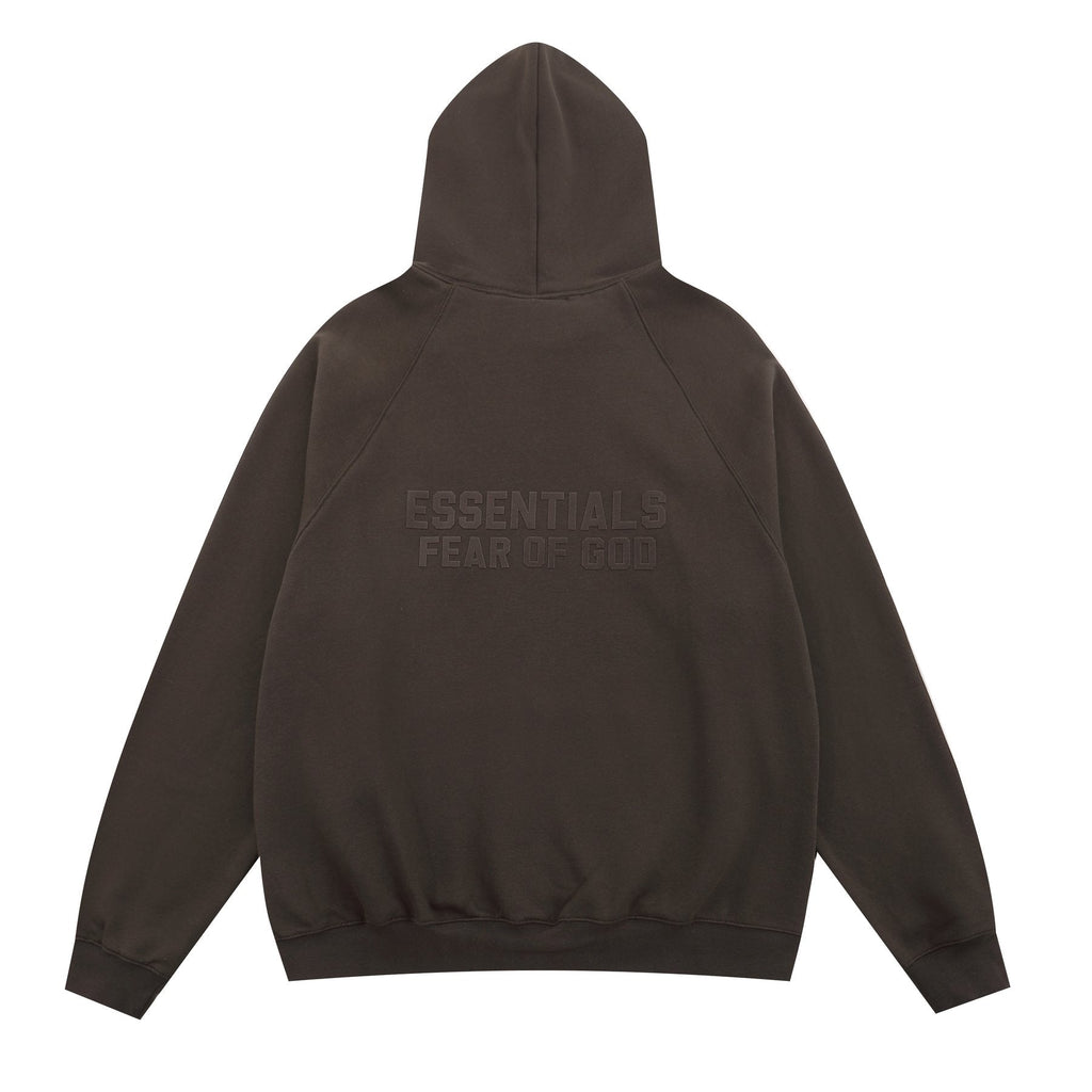Essentials Fear of God Zip Hoodie — back