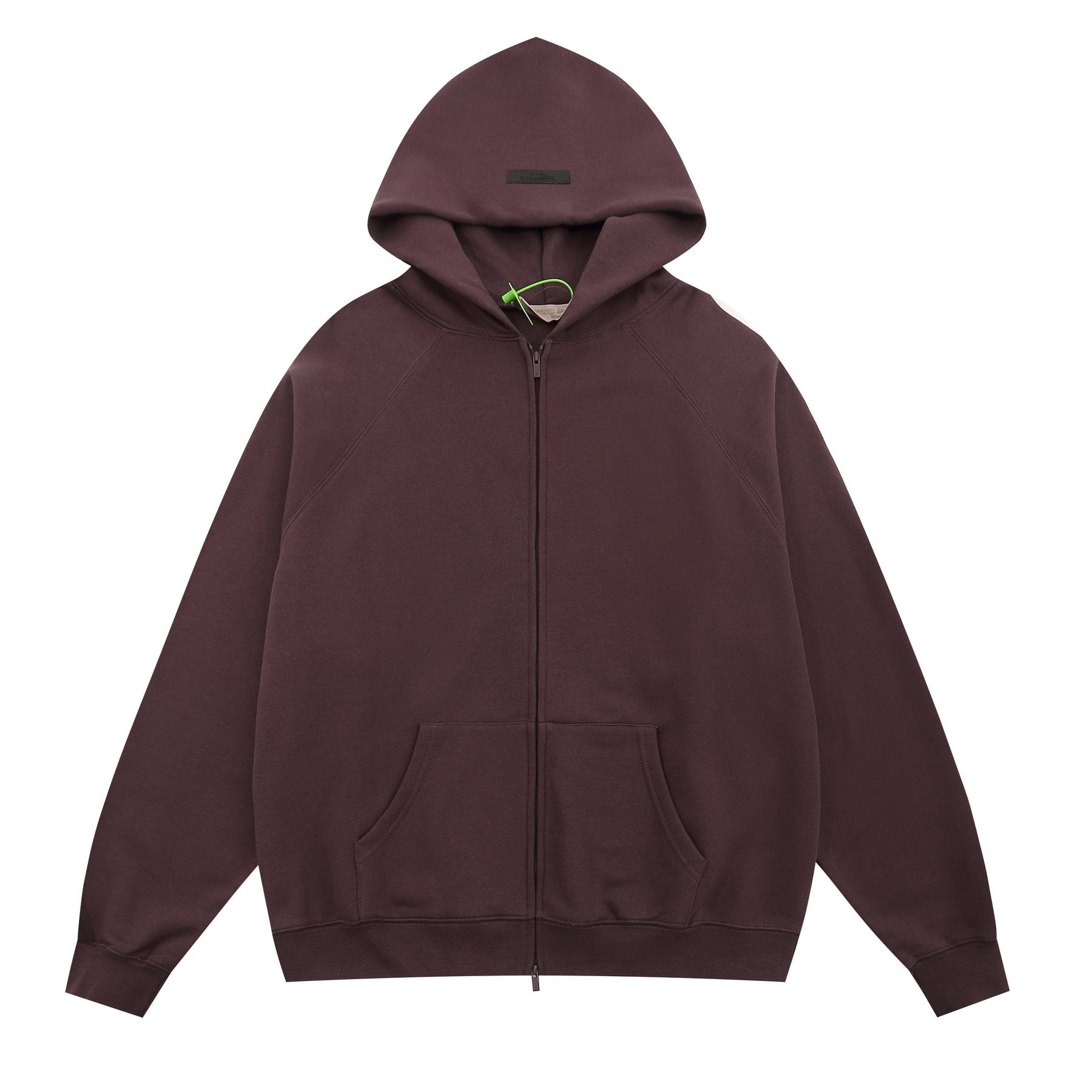 Essentials Fear of God Tonal Logo Full-Zip Hoodie — front