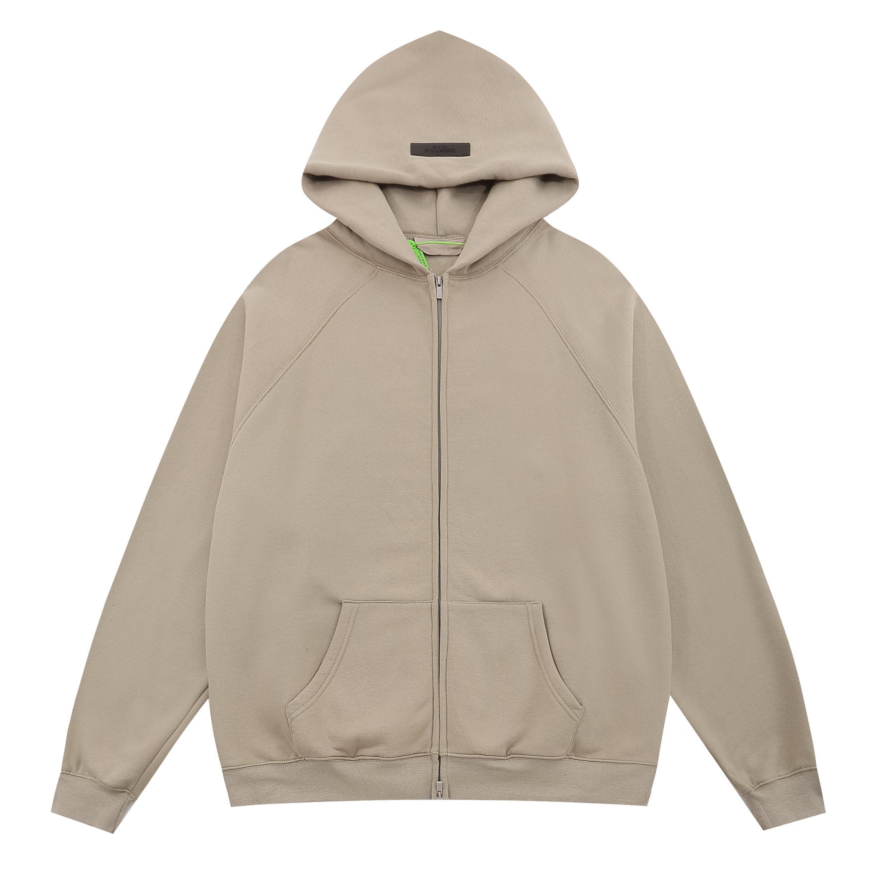 Essentials Fear of God Tonal Logo Full-Zip Hoodie — front