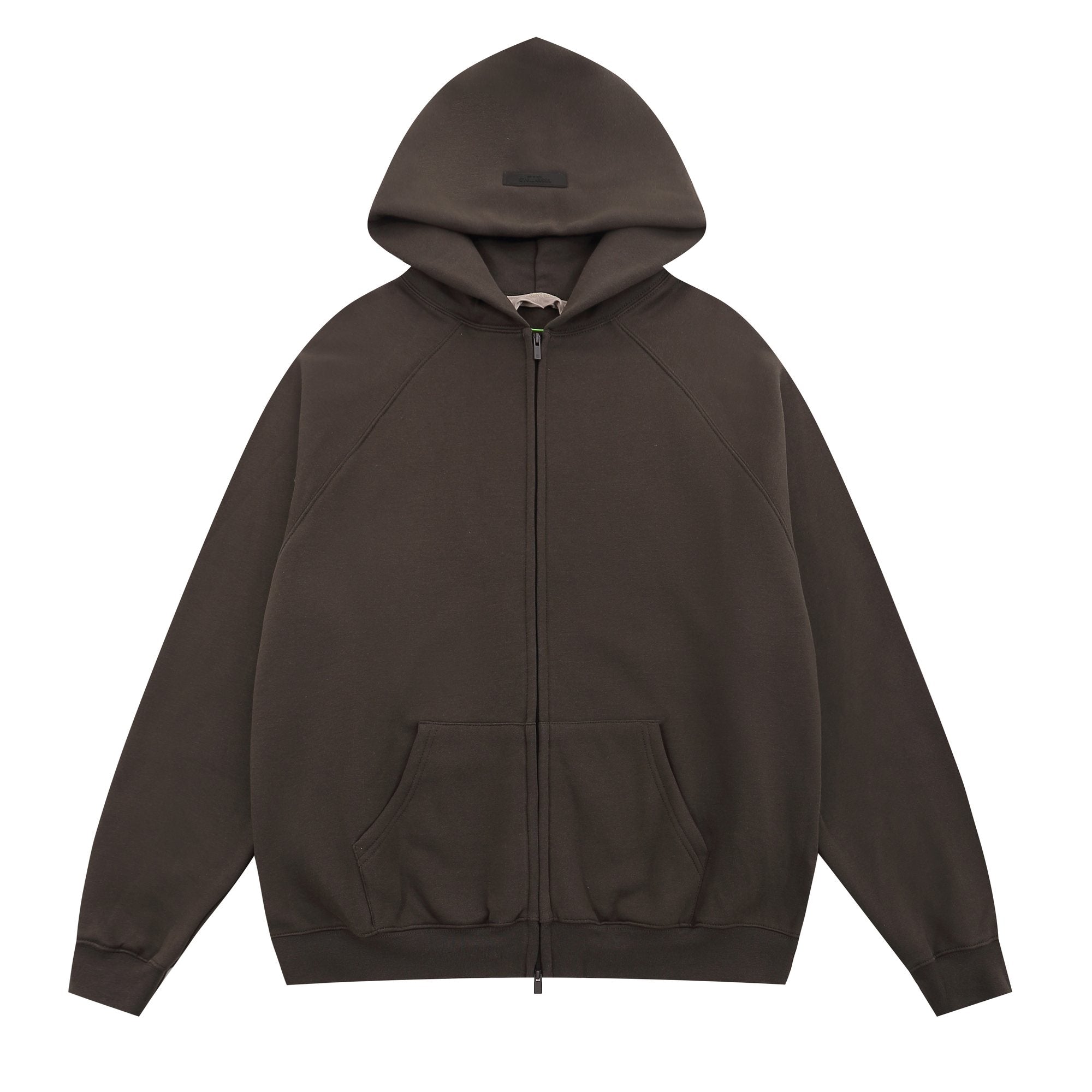 Essentials Fear of God Tonal Logo Full-Zip Hoodie — hero