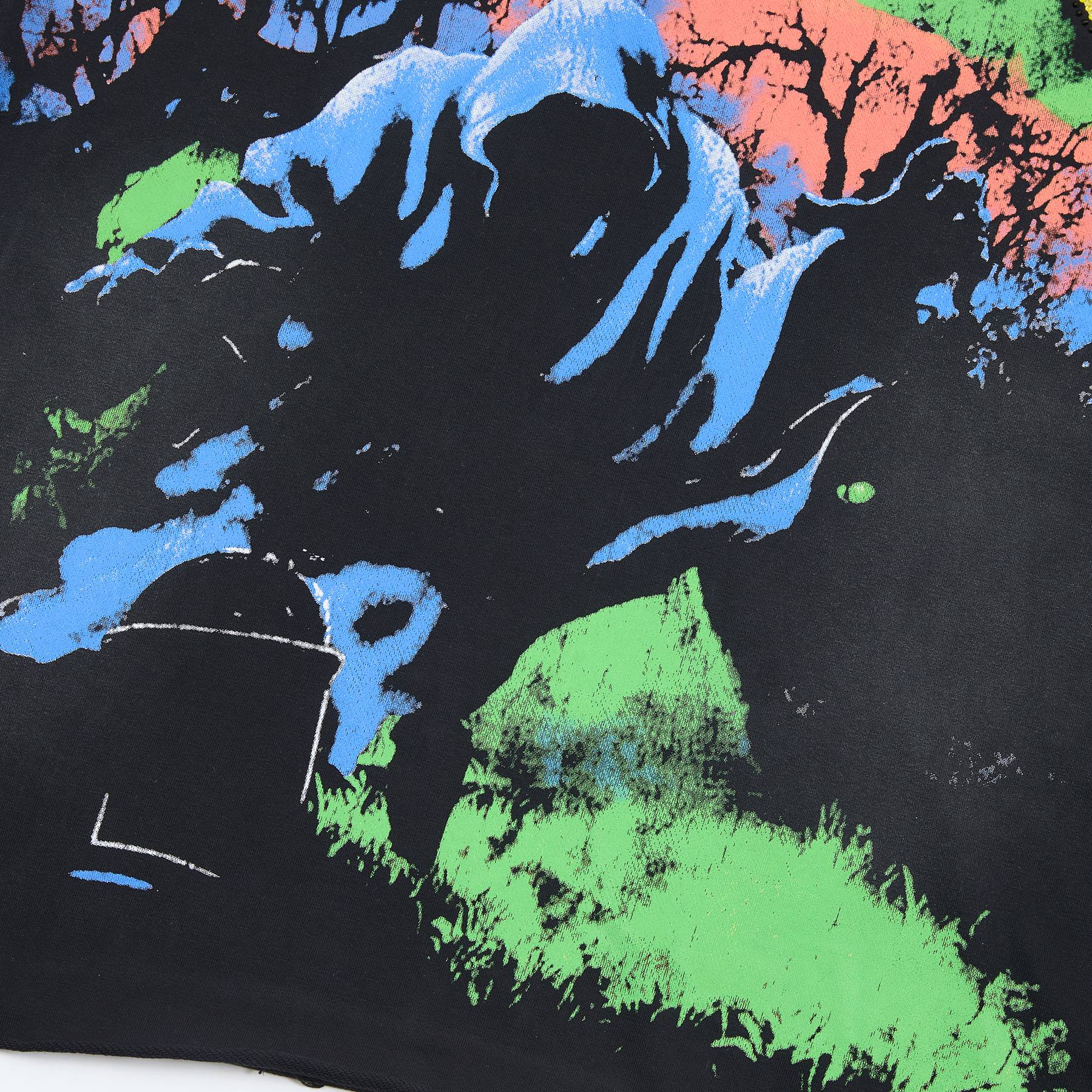 HARMONY Raw-Edge Graphic T-Shirt — detail