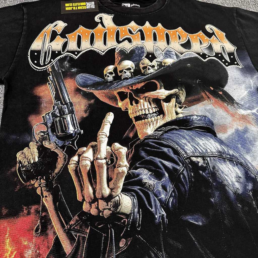 Godspeed Cowboy Skeleton Graphic T-Shirt — detail