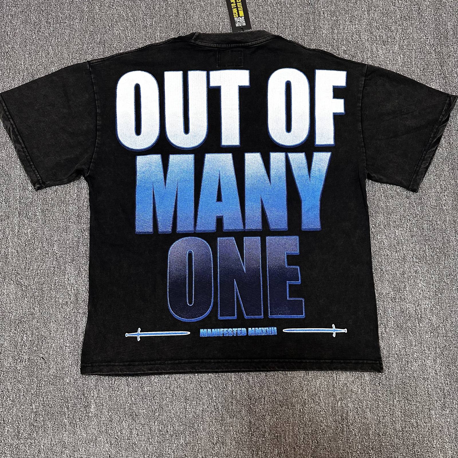 Godspeed Out of Many One Graphic T-Shirt — back