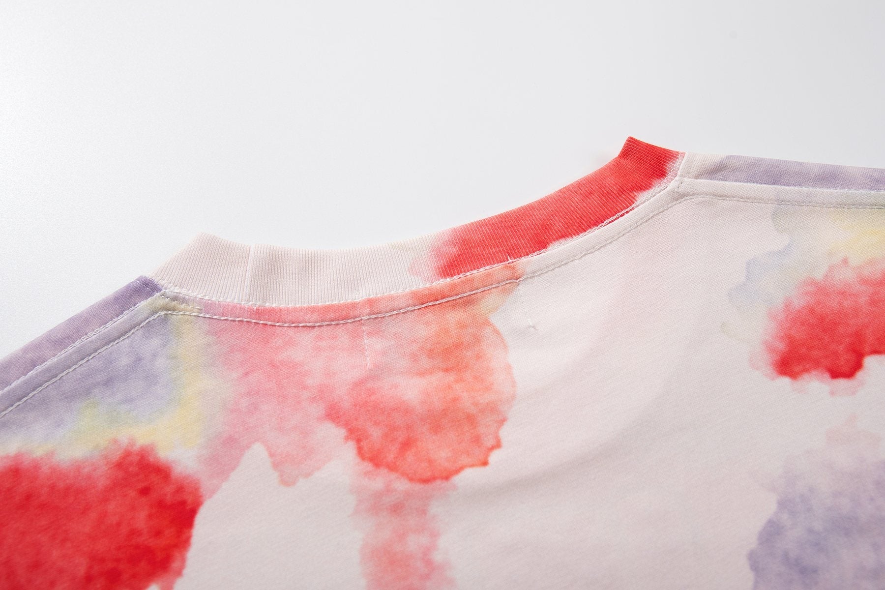 MAJESTIK Watercolor Allover Graphic T-Shirt — detail