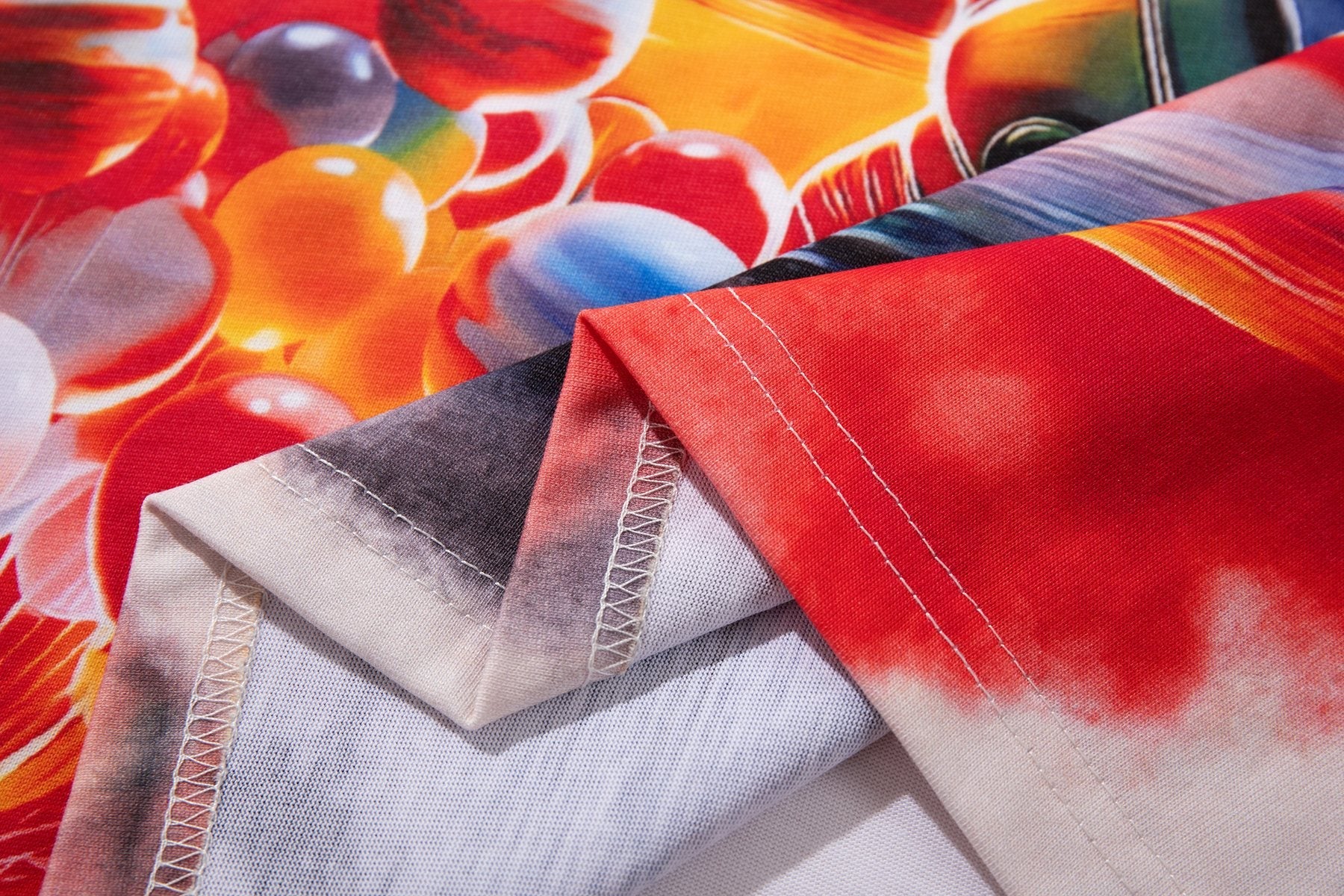 MAJESTIK Watercolor Allover Graphic T-Shirt — detail