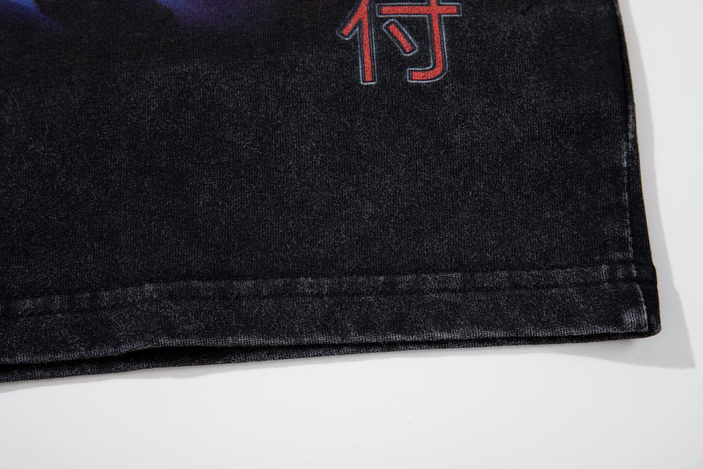 MAJESTIK P71 Rhinestone Graphic T-Shirt — detail