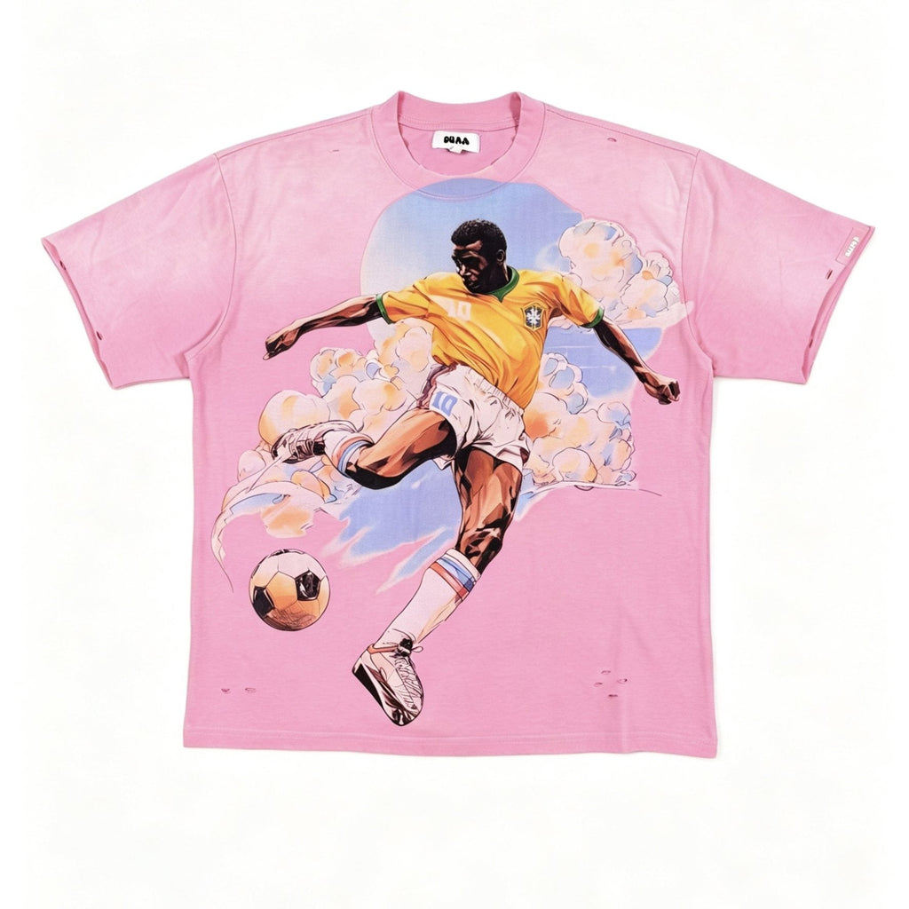 DUAA Soccer Player Graphic T-Shirt - Pink — hero