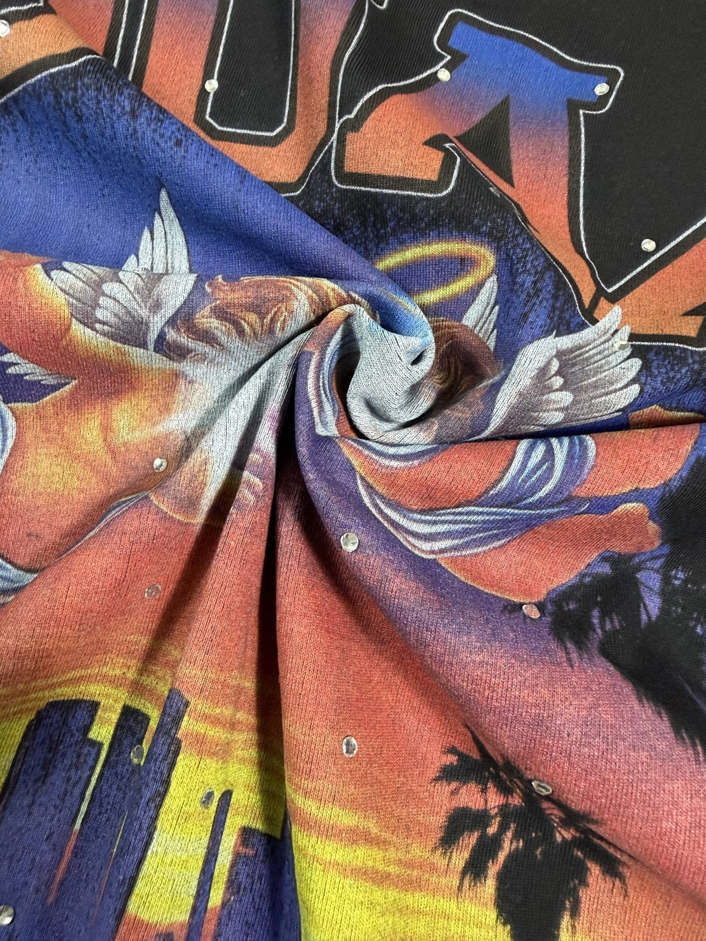 DUAA City of Angels Short-Sleeve T-Shirt — fabric_closeup