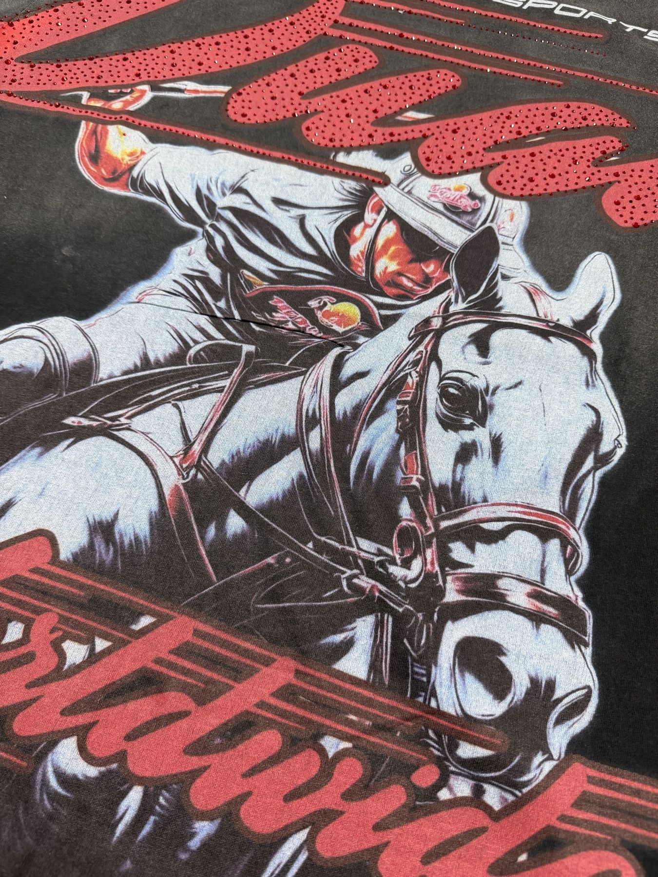 DUAA New Age Horse Rider Graphic T-Shirt — detail