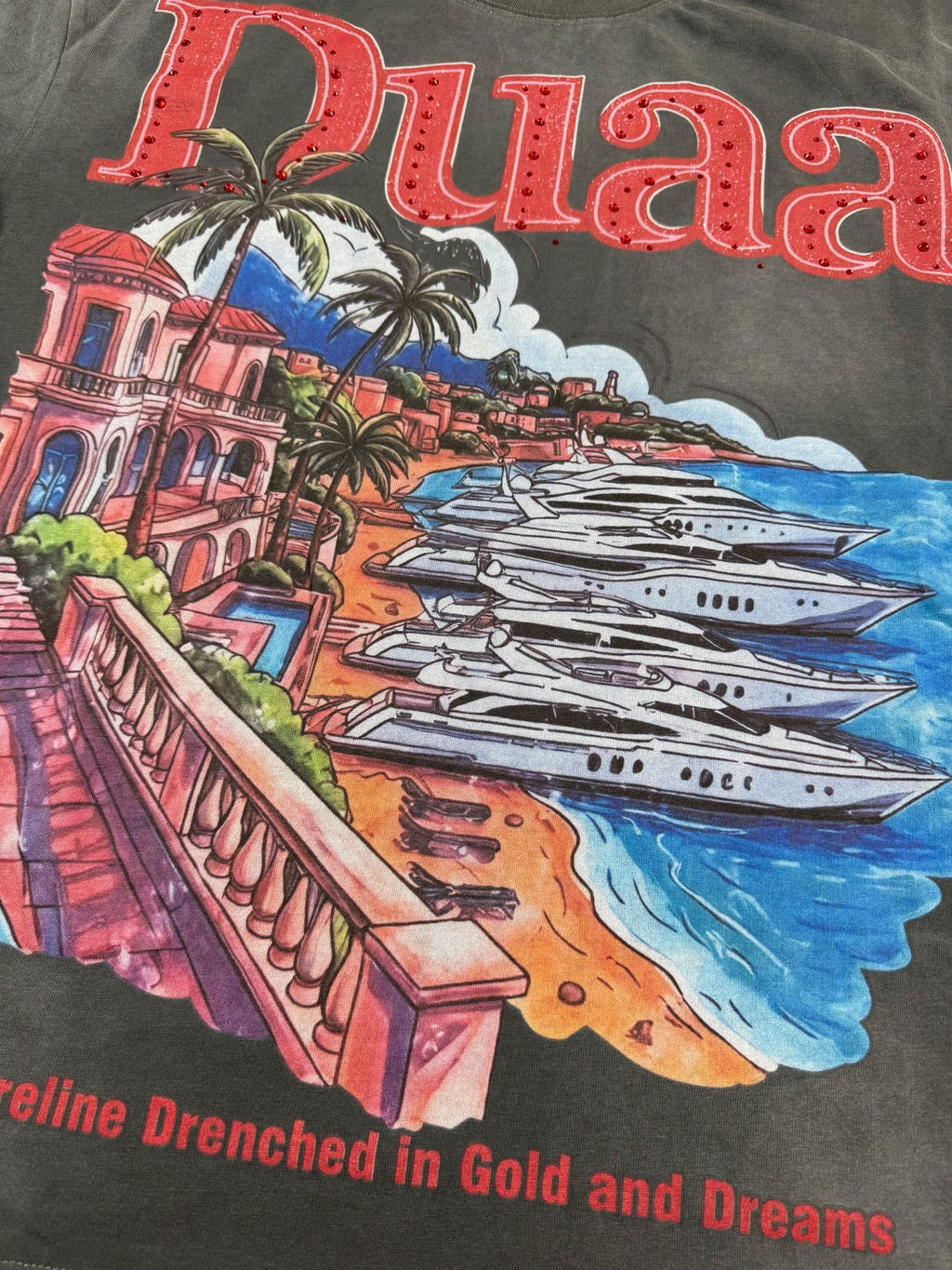 DUAA Shoreline Yacht Graphic T-Shirt — detail