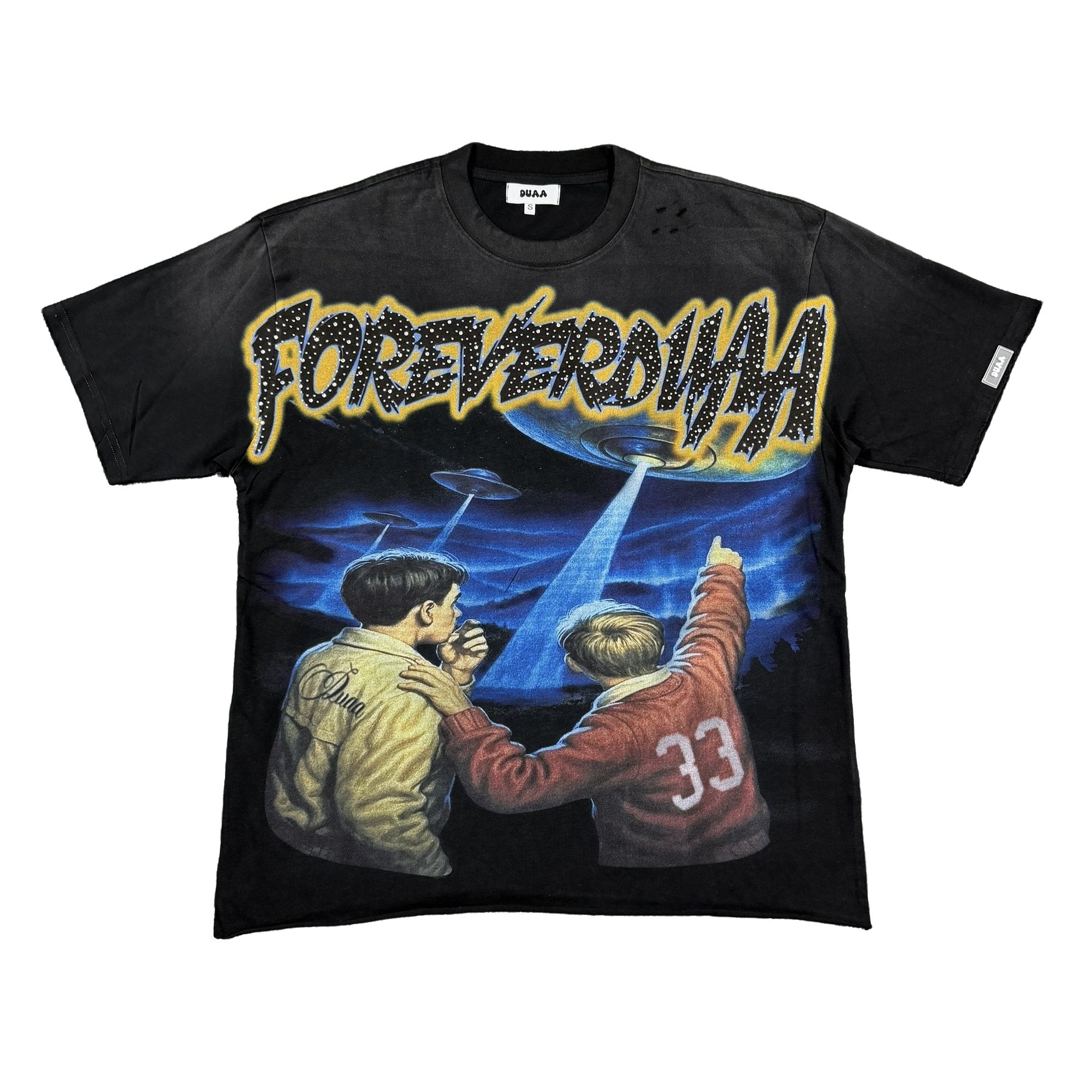 DUAA New Age Distressed Graphic T-Shirt — hero