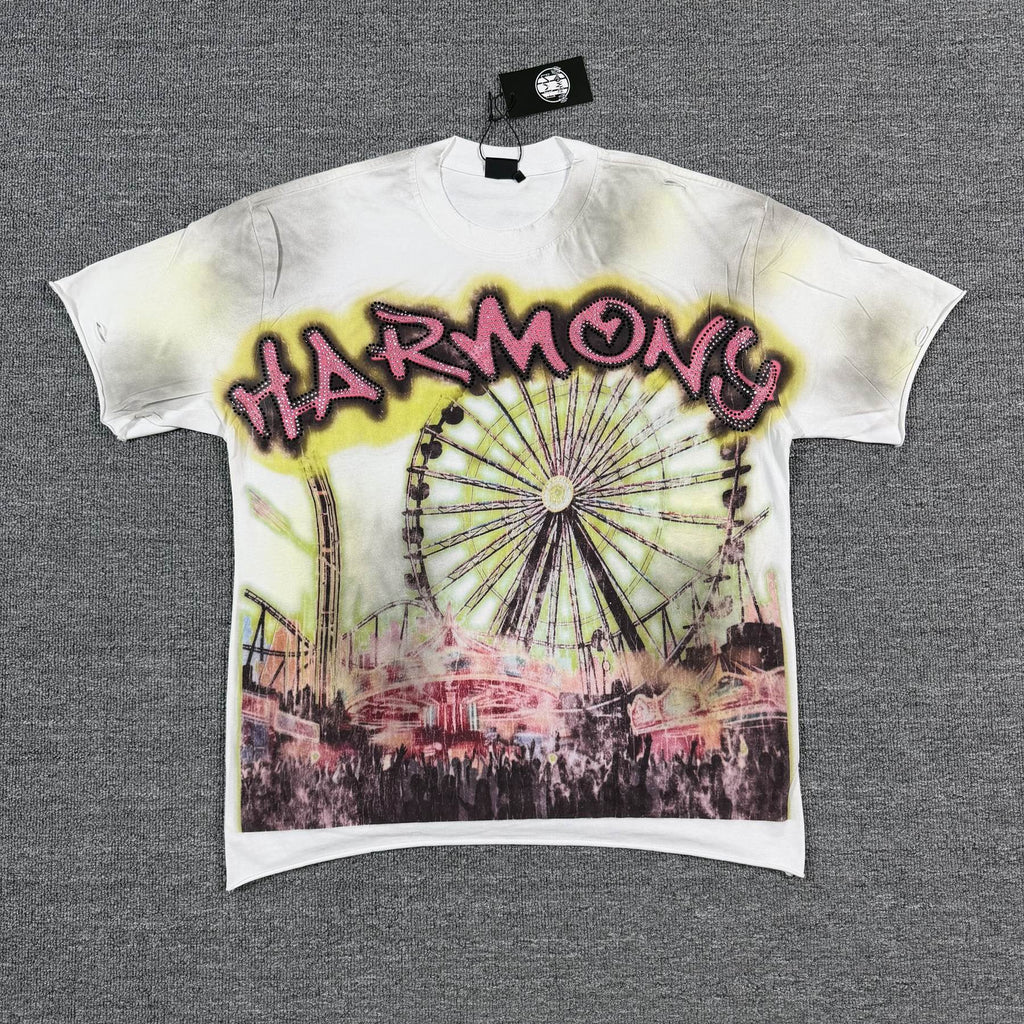 HARMONY New Age Ferris Wheel Graphic T-Shirt — front
