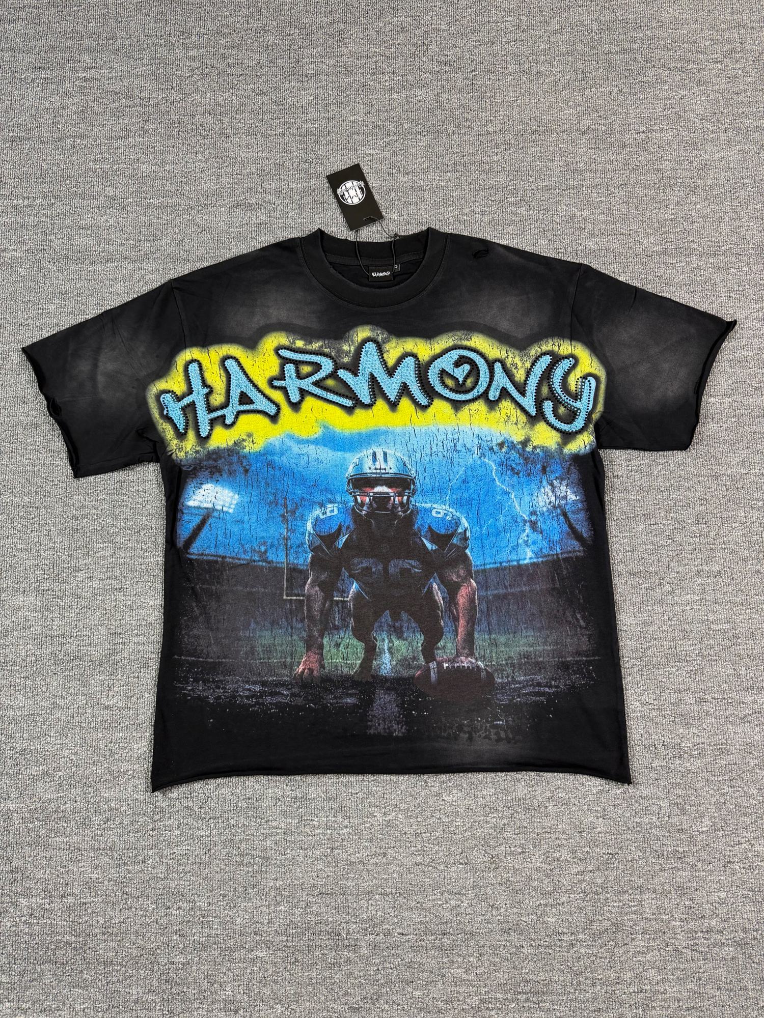 HARMONY New Age Football Graphic T-Shirt — hero