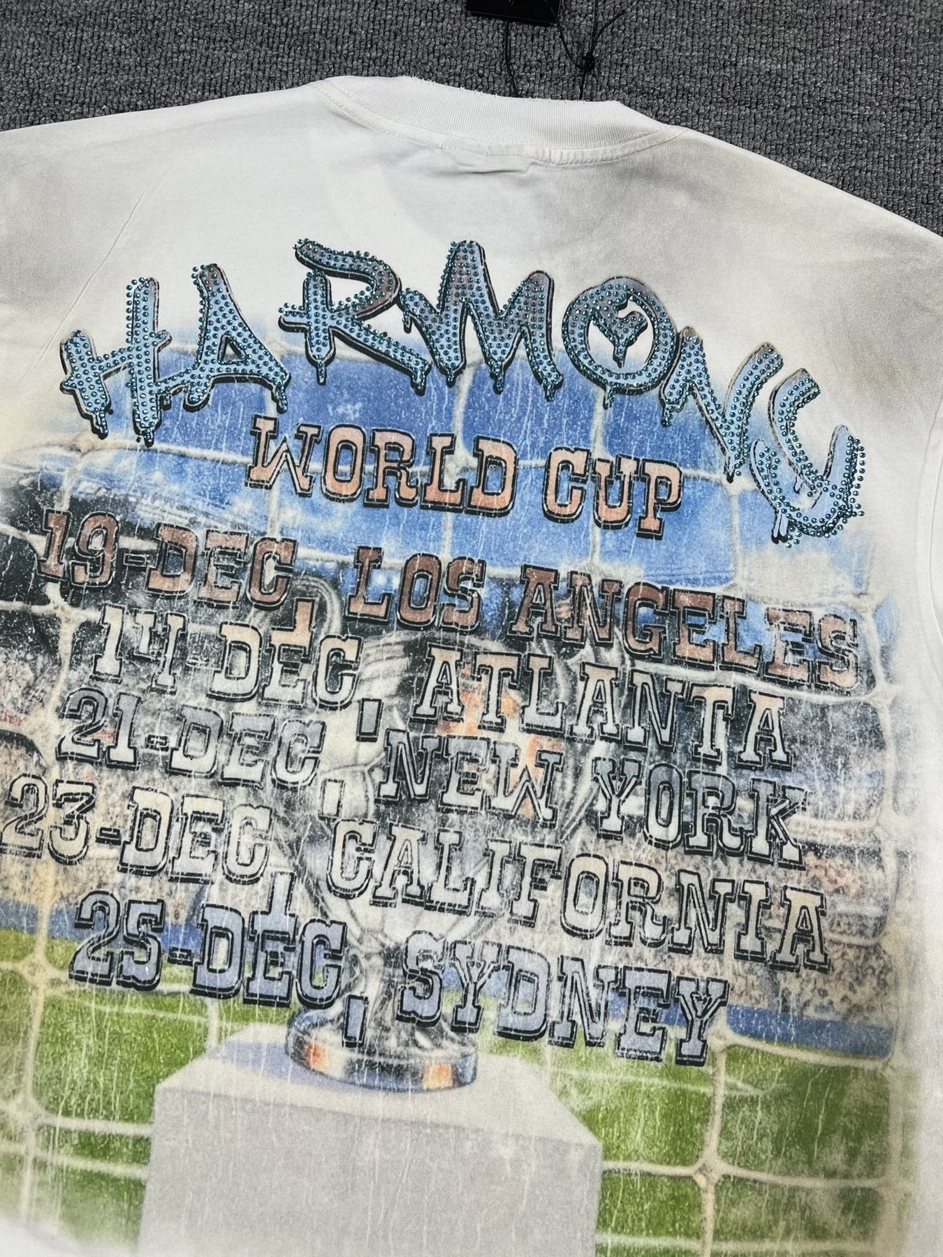 HARMONY New Age Cream World Cup Graphic T-Shirt — detail