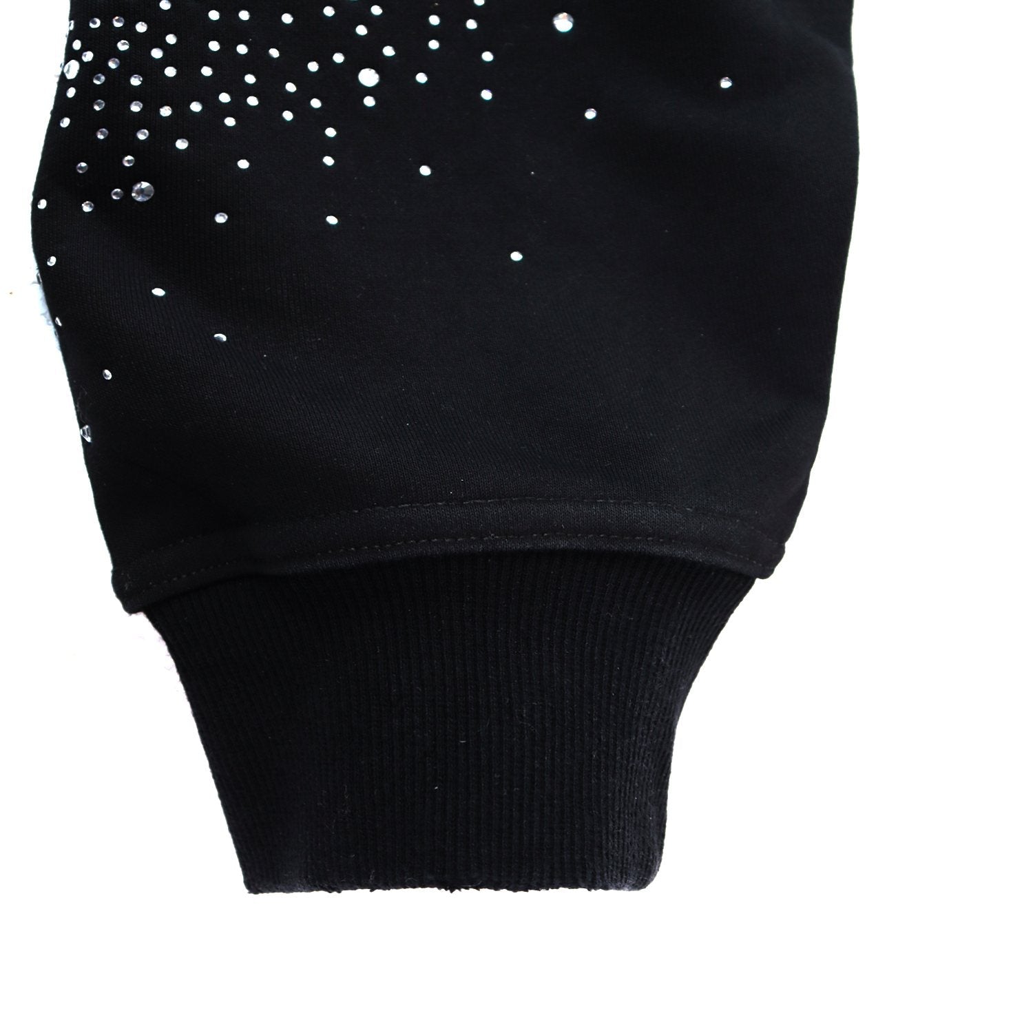 Valley Dreams Washed Rhinestone Zip Hoodie — fabric_closeup