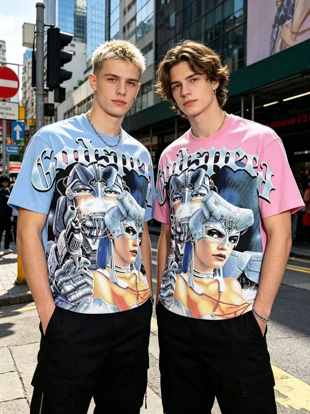 Godspeed Gothic Front Graphic T-Shirt — context