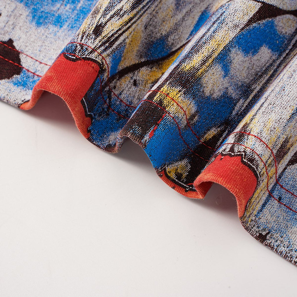 Godspeed Rock Graphic Acid-Wash T-Shirt — detail