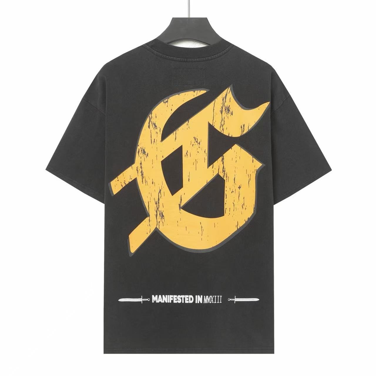 Godspeed Rock Graphic Acid-Wash T-Shirt — back