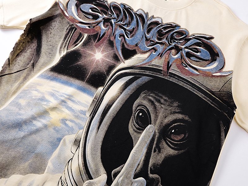 Godspeed Astronaut Back Print T-Shirt — detail