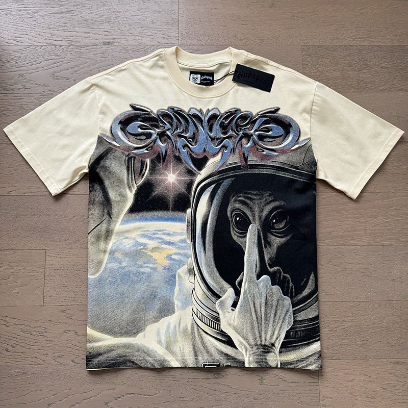 Godspeed Astronaut Back Print T-Shirt — front