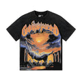 Godspeed Out of Many One Washed Black Graphic T-Shirt — hero