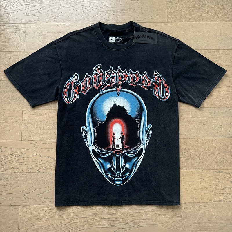 Godspeed Out of Many One Graphic T-Shirt — front