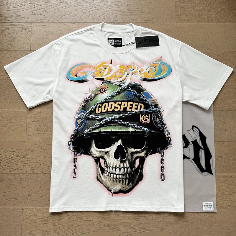 Godspeed Out of Many Skull Graphic T-Shirt — context